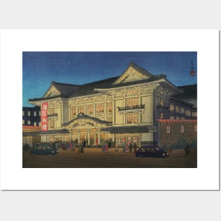 Kabuki Theater by Kawase Hasui Posters and Art